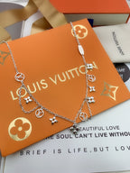 Louis Vuitton STAR AND SUN MULTI CHARM SILVER NECKLACE