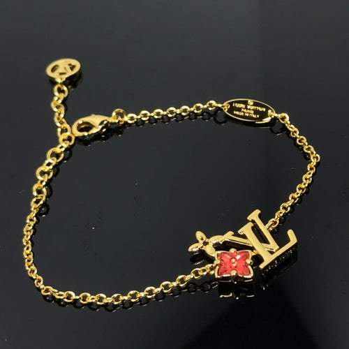 Louis Vuitton LOGO CARNELIAN STAR GOLD BRACELET