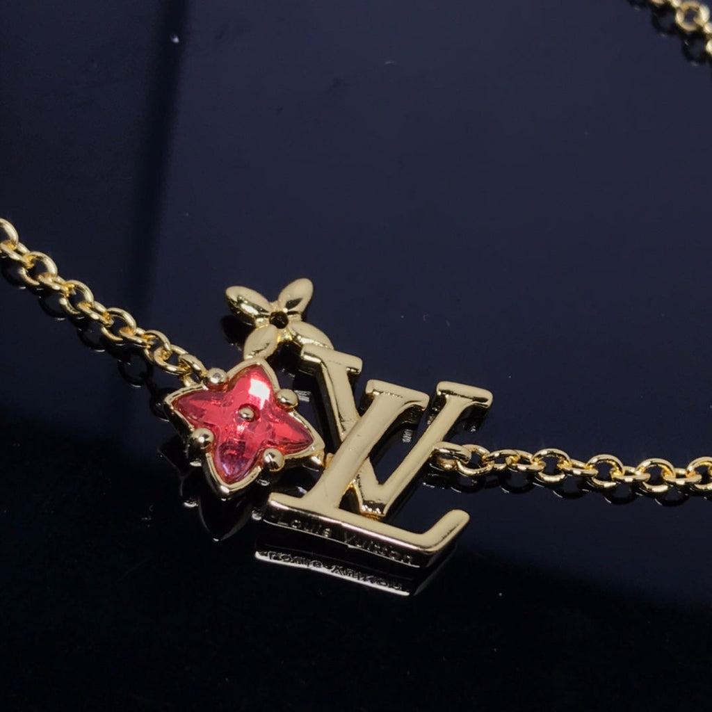 Louis Vuitton LOGO CARNELIAN STAR GOLD BRACELET