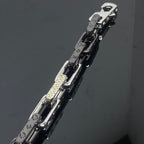 Louis Vuitton MONOGRAM DIAMOND BLACK SILVER BRACELET