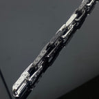 Louis Vuitton MONOGRAM DIAMOND BLACK SILVER BRACELET