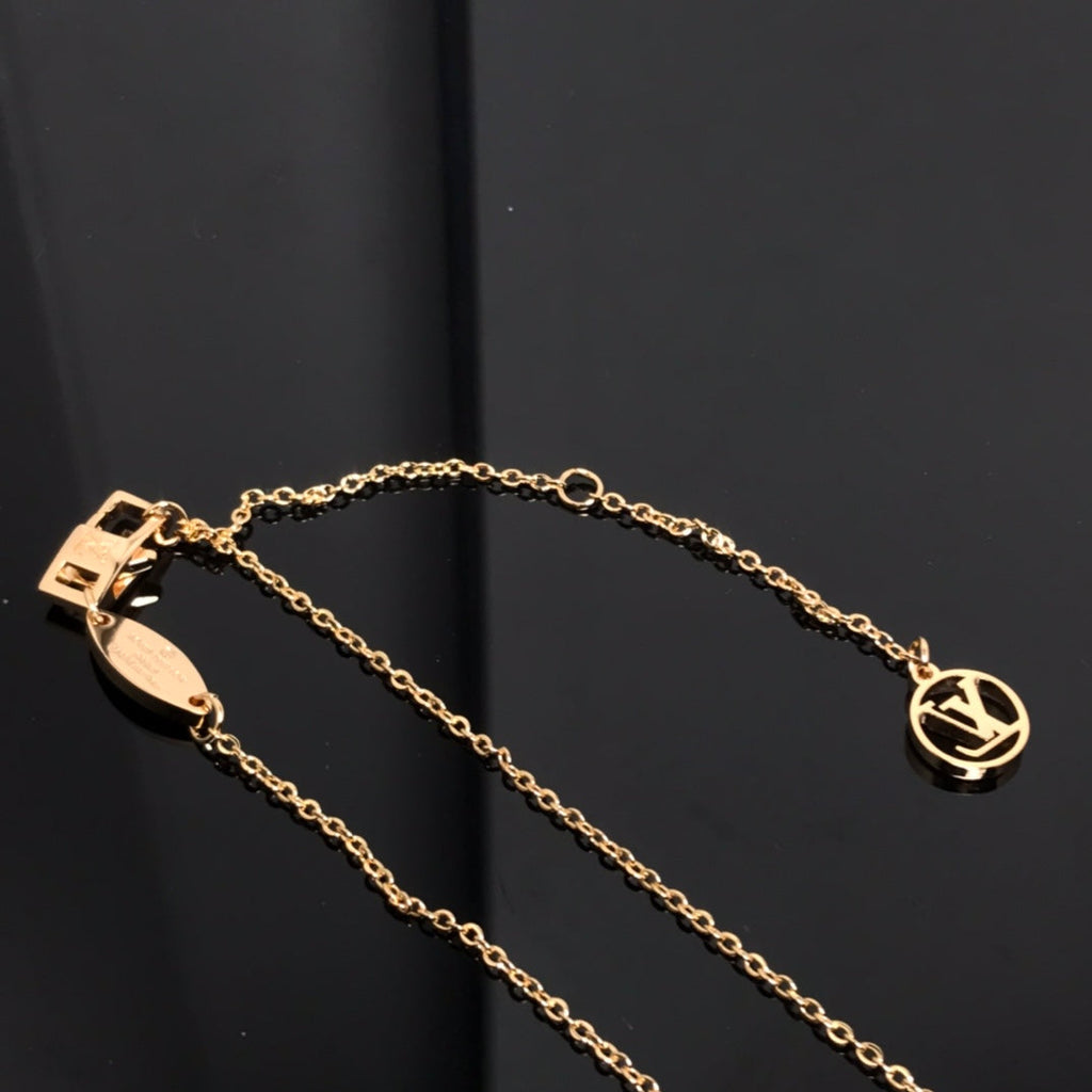 Louis Vuitton COLOR BLOSSOM PINK MOP SUN GOLD NECKLACE