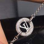 Louis Vuitton BY NIGHT DIAMOND PAVED SILVER BRACELET