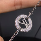 Louis Vuitton BY NIGHT DIAMOND PAVED SILVER BRACELET