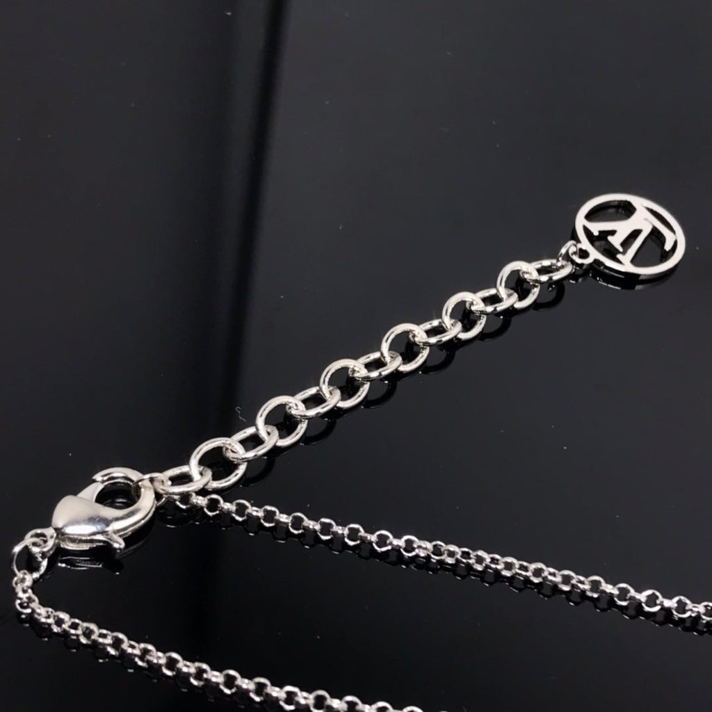 Louis Vuitton BY NIGHT DIAMOND PAVED SILVER BRACELET
