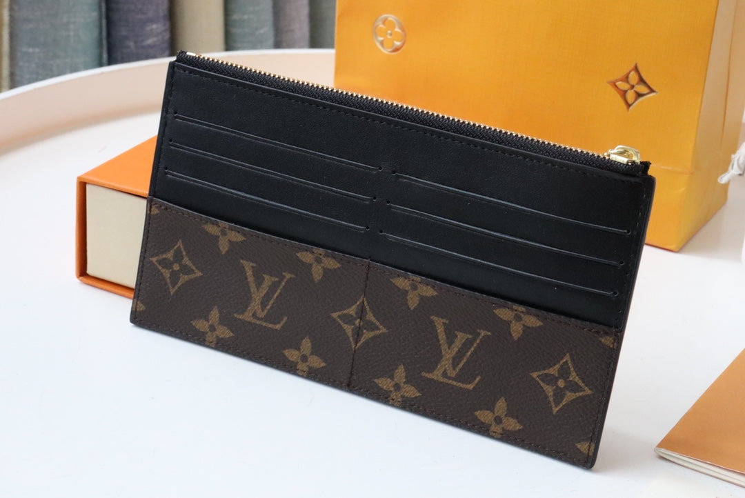 Louis Vuitton SLIM PURSE MONOGRAM CANVAS 20CM