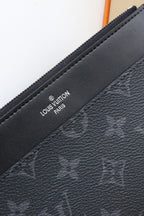 Louis Vuitton SLIM PURSE BLUE MONOGRAM CANVAS 20CM