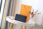 Louis Vuitton ZIPPY WALLET LONG PURSE BLUE RED EMPREINTE LEATHER