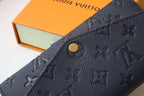 Louis Vuitton SARAH WALLET BLACK RED MONOGRAM EMPREINTE 19CM