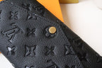 Louis Vuitton SARAH WALLET BLACK MONOGRAM EMPREINTE 19CM