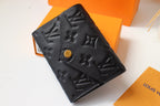 Louis Vuitton VICTORINE WALLET 12CM BLACK MONOGRAM EMPREINTE LEATHER