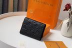 Louis Vuitton VICTORINE WALLET 12CM BLACK MONOGRAM EMPREINTE LEATHER