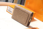 Louis Vuitton CLEA WALLET 12CM BEIGE MONOGRAM EMPREINTE LEATHER