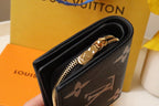 Louis Vuitton CLEA WALLET 12CM BLACK LARGE MONOGRAM EMPREINTE LEATHER