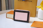Louis Vuitton LOU WALLET 11.5CM BROWN PINK MONOGRAM CANVAS