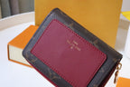 Louis Vuitton LOU WALLET 11.5CM BROWN RED MONOGRAM CANVAS
