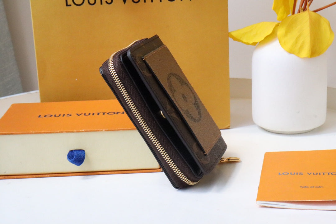 Louis Vuitton LOU WALLET 11.5CM BROWN MONOGRAM CANVAS
