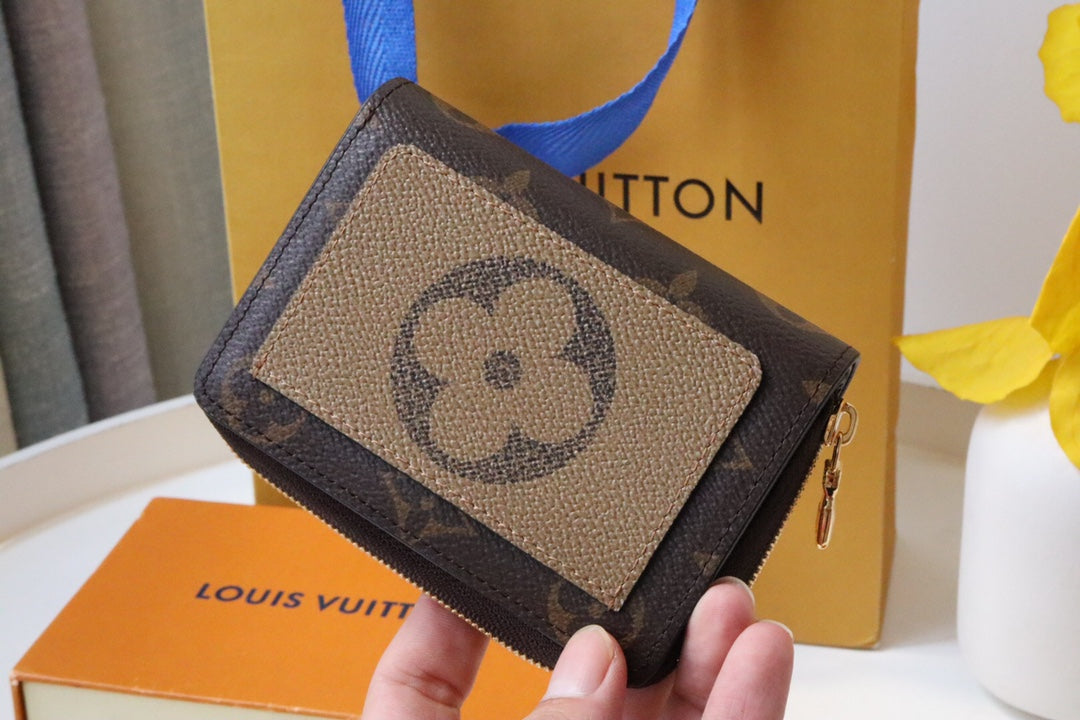 Louis Vuitton LOU WALLET 11.5CM BROWN MONOGRAM CANVAS