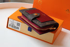 Louis Vuitton JULIETTE WALLET 13.5 BROWN RED MONOGRAM CANVAS