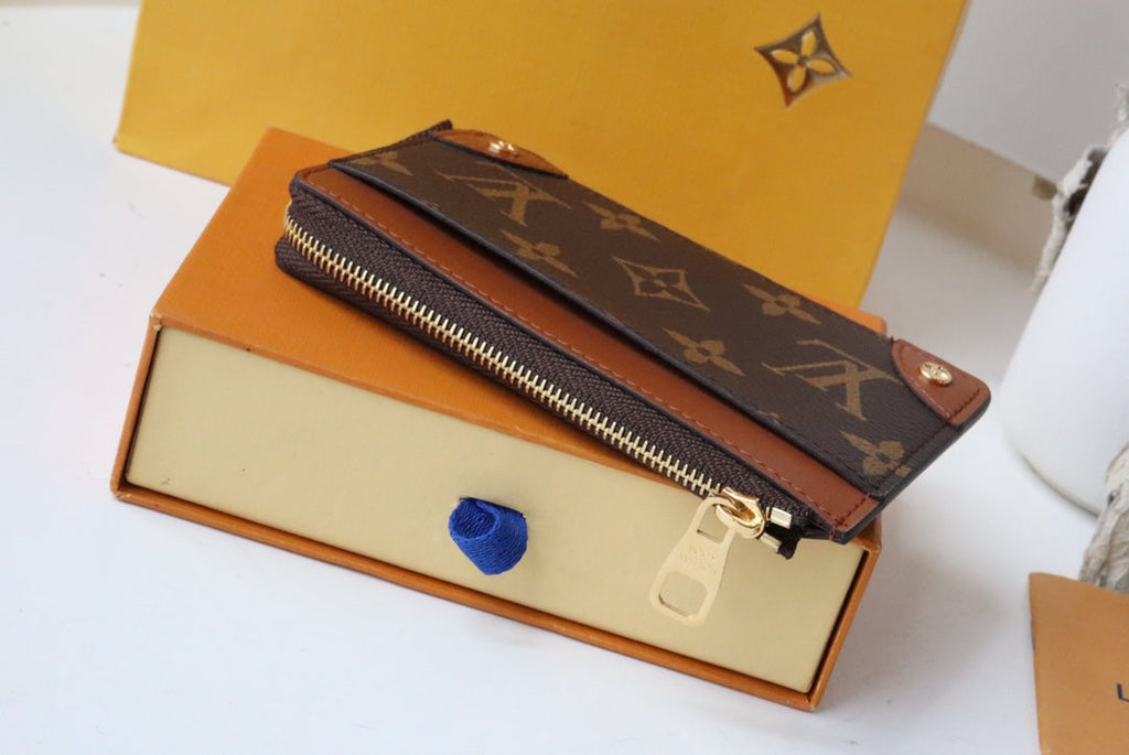 Louis Vuitton TRUNK MULTI CARD HOLDER CASE BROWN