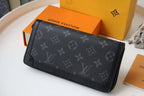 Louis Vuitton TRUNK ZIPPY WALLET 19.5 BLACK MONOGRAM CANVAS