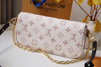 Louis Vuitton WOC 2WAY CHAIN WHITE PINK LEATHER