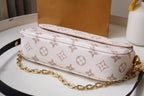 Louis Vuitton WOC 2WAY CHAIN WHITE PINK LEATHER