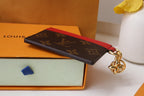 Louis Vuitton CHARM CARD HOLDER BROWN RED MONOGRAM CANVAS