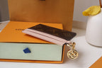 Louis Vuitton CHARM CARD HOLDER BROWN PINK MONOGRAM CANVAS