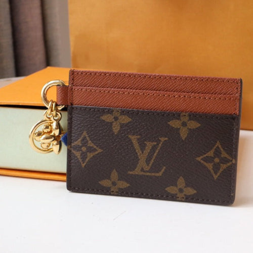Louis Vuitton CHARM CARD HOLDER BROWN MONOGRAM CANVAS