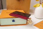 Louis Vuitton CHARM CARD HOLDER BROWN BURGUNDY MONOGRAM CANVAS