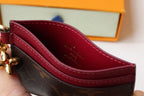 Louis Vuitton CHARM CARD HOLDER BROWN BURGUNDY MONOGRAM CANVAS
