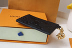 Louis Vuitton CHARM CARD HOLDER BLACK MONOGRAM CANVAS