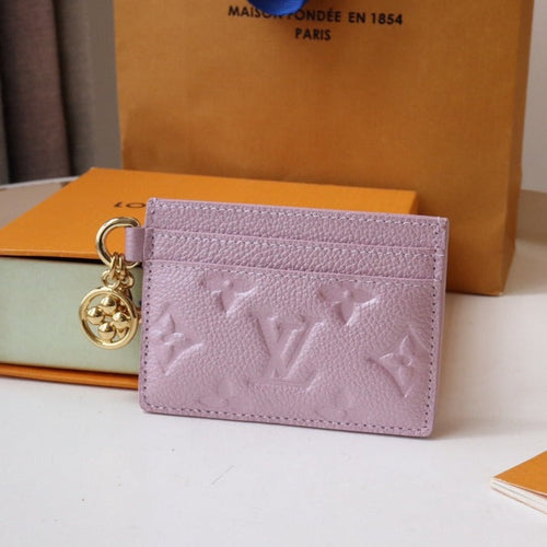 Louis Vuitton CHARM CARD HOLDER PINK MONOGRAM CANVAS