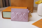 Louis Vuitton CHARM CARD HOLDER PINK MONOGRAM CANVAS