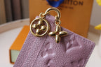Louis Vuitton CHARM CARD HOLDER PINK MONOGRAM CANVAS