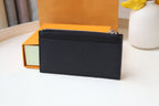 Louis Vuitton COIN CARD HOLDER 8 BLACK AEROGRAM CALFSKIN