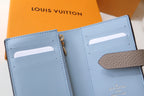 Louis Vuitton VERTICAL COMPACT WALLET GREY CAPUCINES