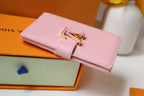 Louis Vuitton VERTICAL COMPACT WALLET PINK CAPUCINES