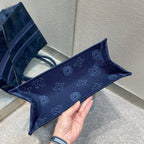 DIOR SMALL BOOK TOTE BAG 36 BLUE