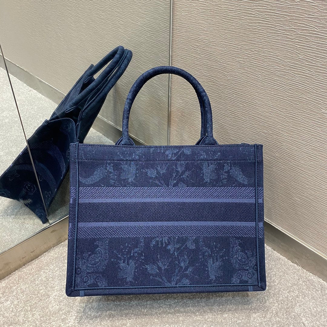 DIOR SMALL BOOK TOTE BAG 36 BLUE