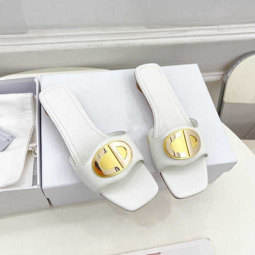 DIOR FOREVER HEELED 1.5CM WHITE