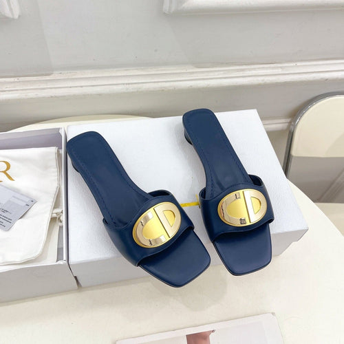 DIOR FOREVER HEELED 1.5CM BLUE