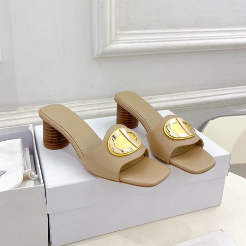 DIOR FOREVER HEELED 5CM BEIGE