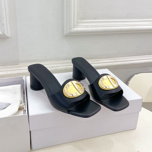 DIOR FOREVER HEELED 5CM BLACK