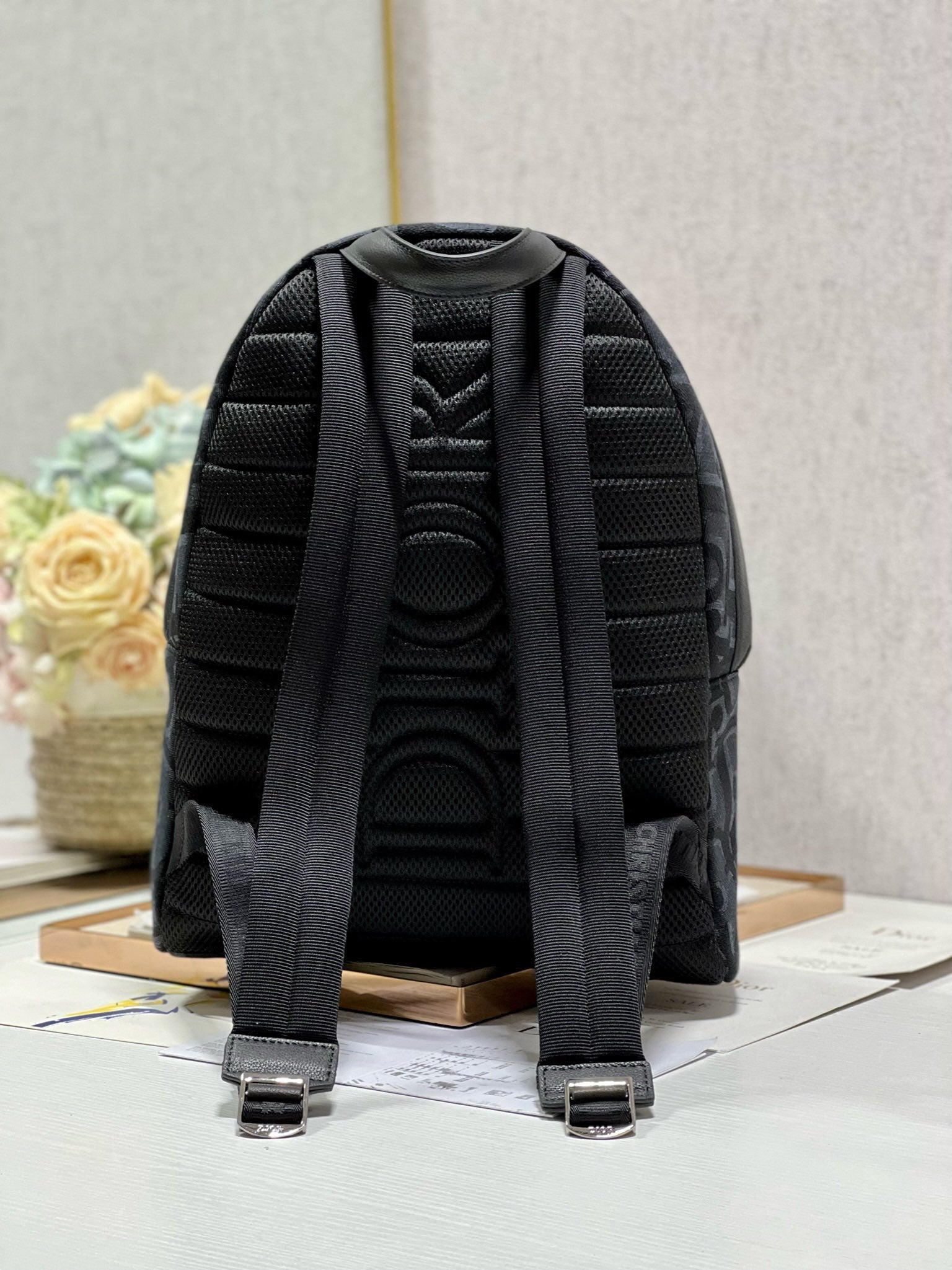 DIOR RIDER BACKPACK BLACK OBLIQUE JACQUARD