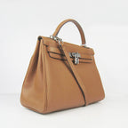 Hermes Kelly 32cm Togo Leather 6108 Light Coffee Silver