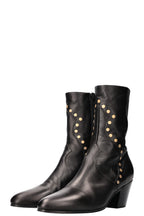 CELINE Cowboy Boots Studs Black