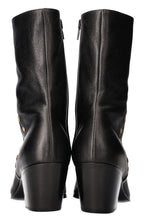 CELINE Cowboy Boots Studs Black