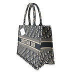 DIOR - Ecru Blue Oblique Medium Book Tote